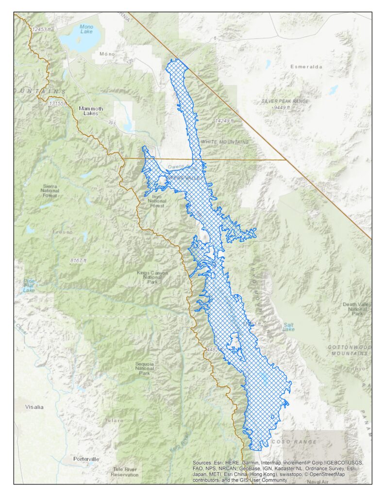 Owens Valley Groundwater Data Map